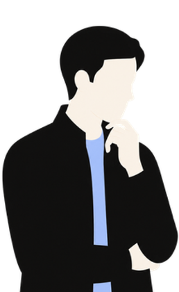 考え込む専門職の人物